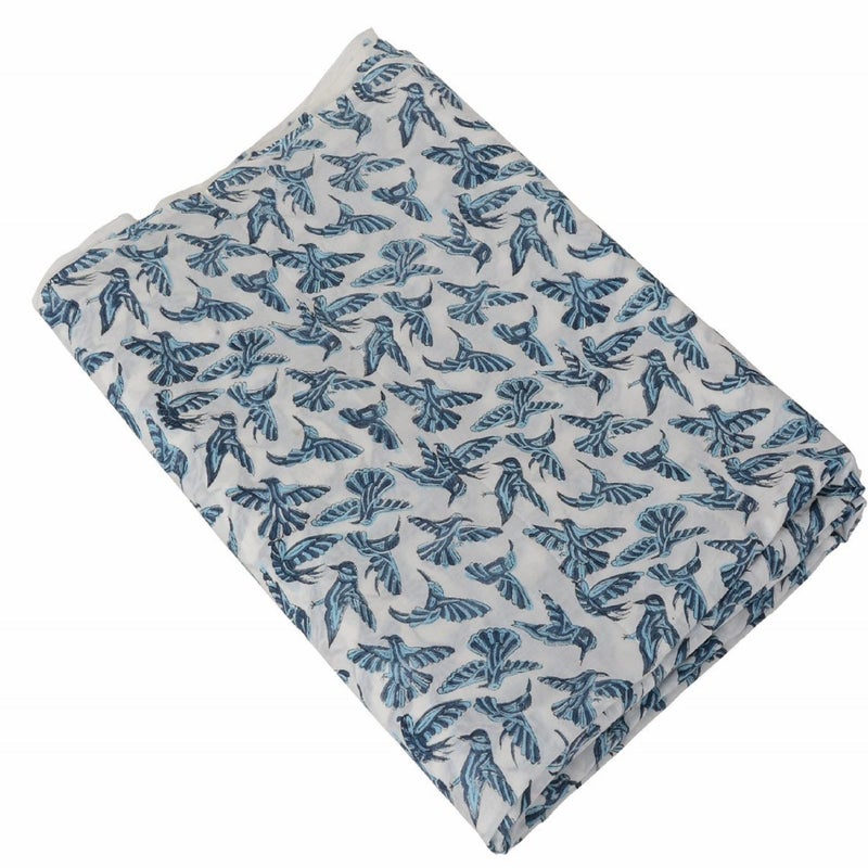 Trade Star 100% Cotton Fabric for Bird Print Fabric Sewing 3 Yard Hand Block Print Fabric by The Yard Dressmaking Fall Decor Cloth Running Natural Dye Sanganeri Indian Width 44 Inches (Pattern 1) - Image 3